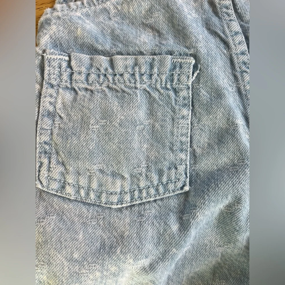 Vintage Oshkosh B’gosh Denim Short Overalls Toddler Size 2 Neat-O Patch 90s USA